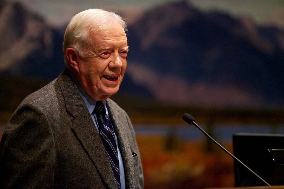 Jimmy Carter speaks at the Arctic National Wildlife Refuge 50th anniversary symposium-1
