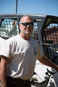 Skid steer operator