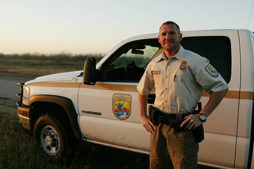 Service employee at Laguna Atascosa National Wildlife Refuge