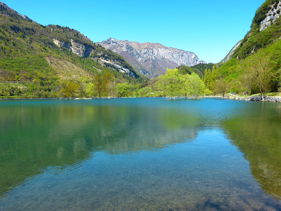 Lake waters landscape