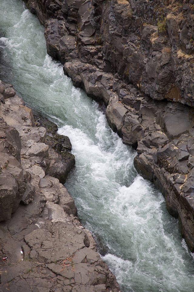 Rushing water in the Klickitat River