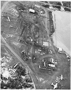 Early Aerial View of Lake Hood, Anchorage