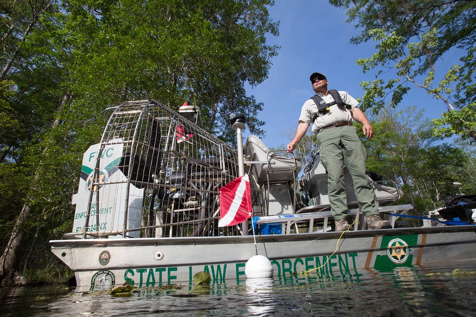 Biologist monitors aquatic plants-2
