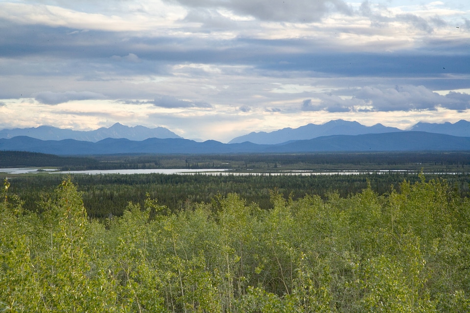 Mountains and lakes at Tetlin National Wildlife Refuge