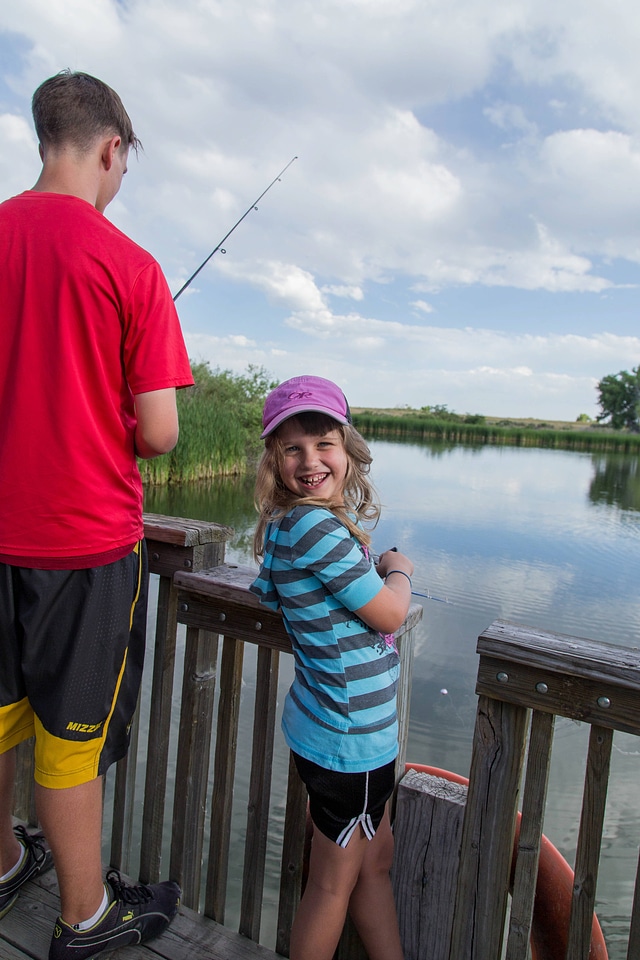 Fishing at the refuge