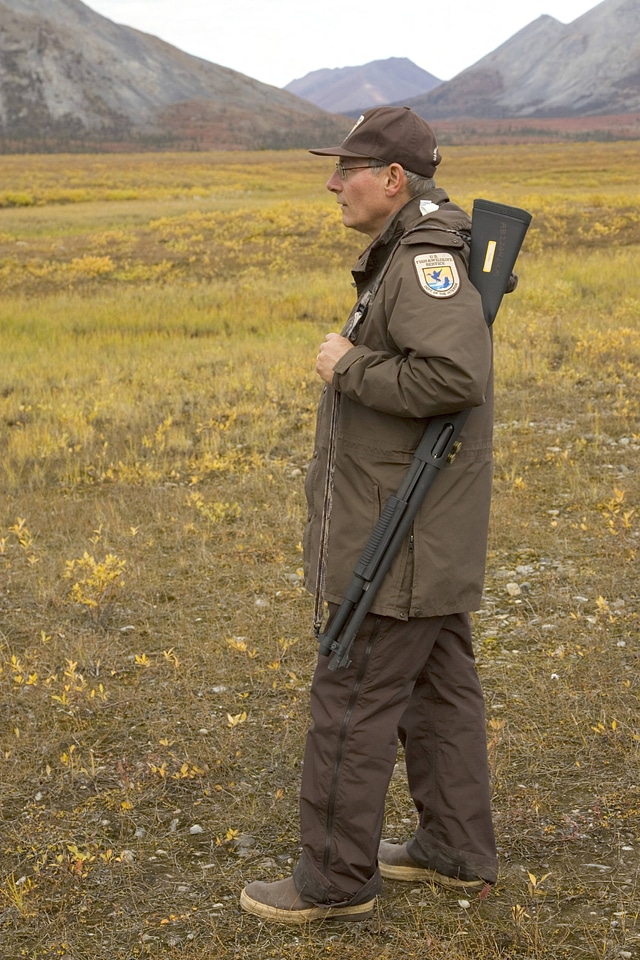 Law enforcement officer on patrol