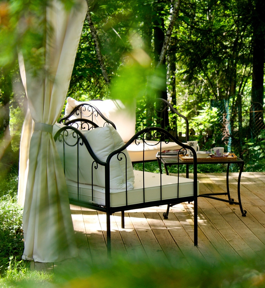 Shady teatime summer