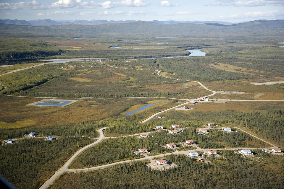 Aerial view of Kanuti National Wildlife Refuge