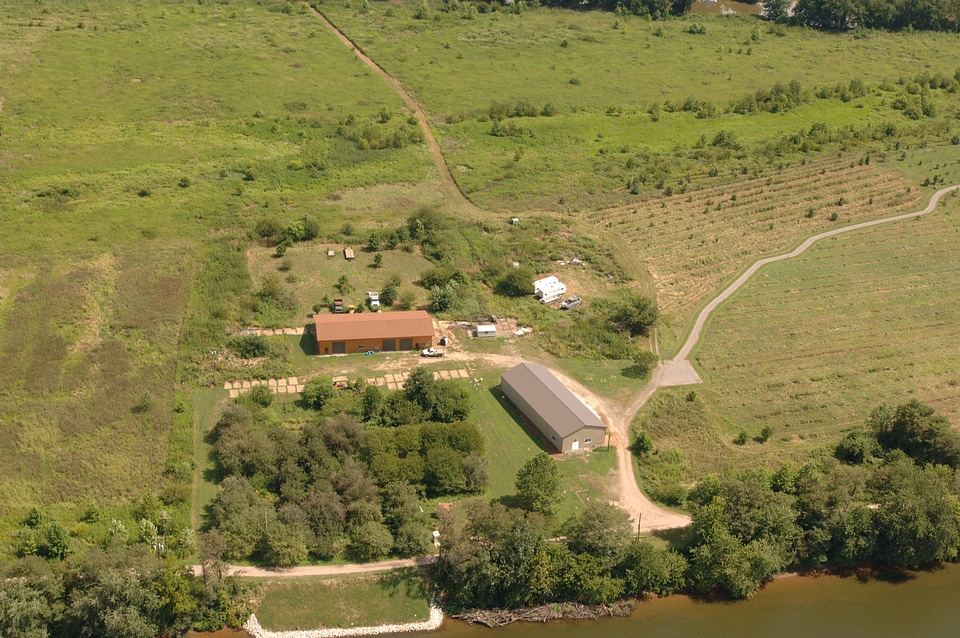 Farming in floodplain at Ohio River Islands National Wildlife Refuge