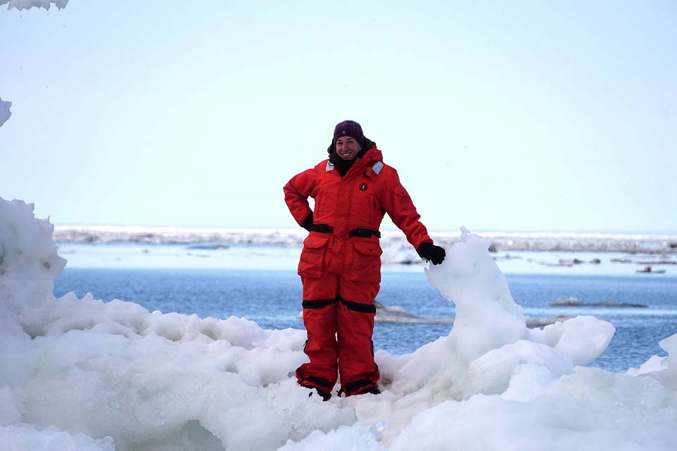 FWS employee conducting field research in Arctic NWR