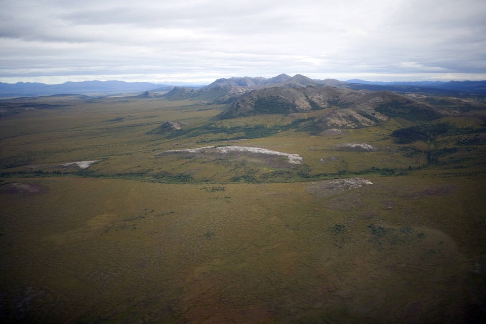 Aerial view of mountains