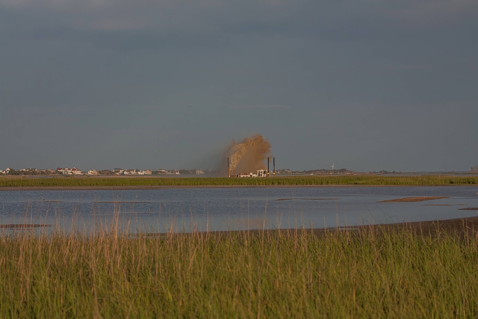 Dredge boat in marsh-1