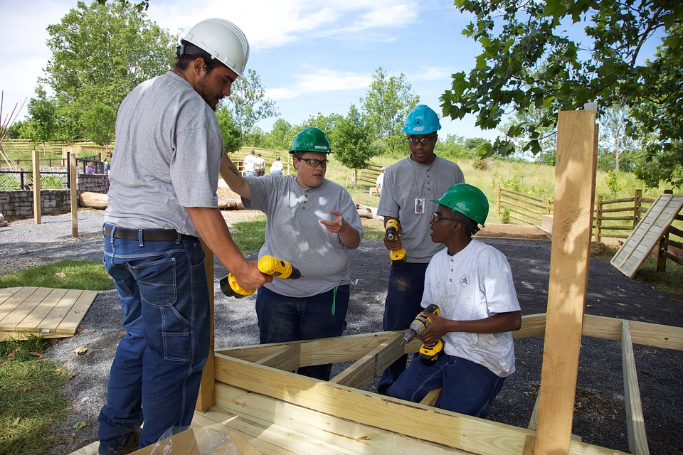 Construction of outdoor classroom-2
