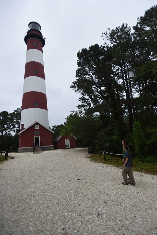Visitors at Assateague Lighthouse