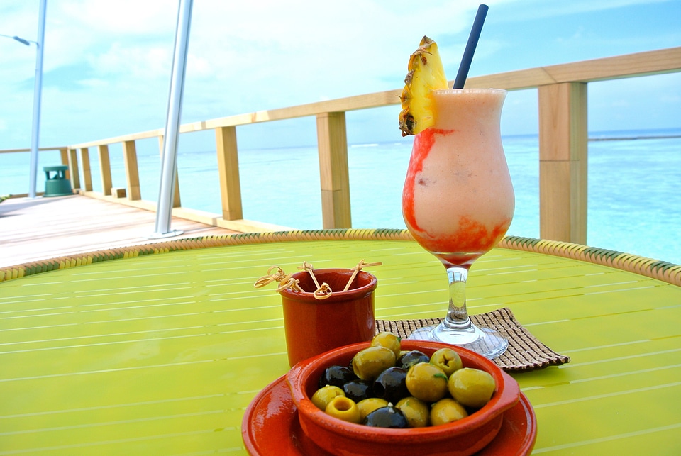 Beach glass party photo