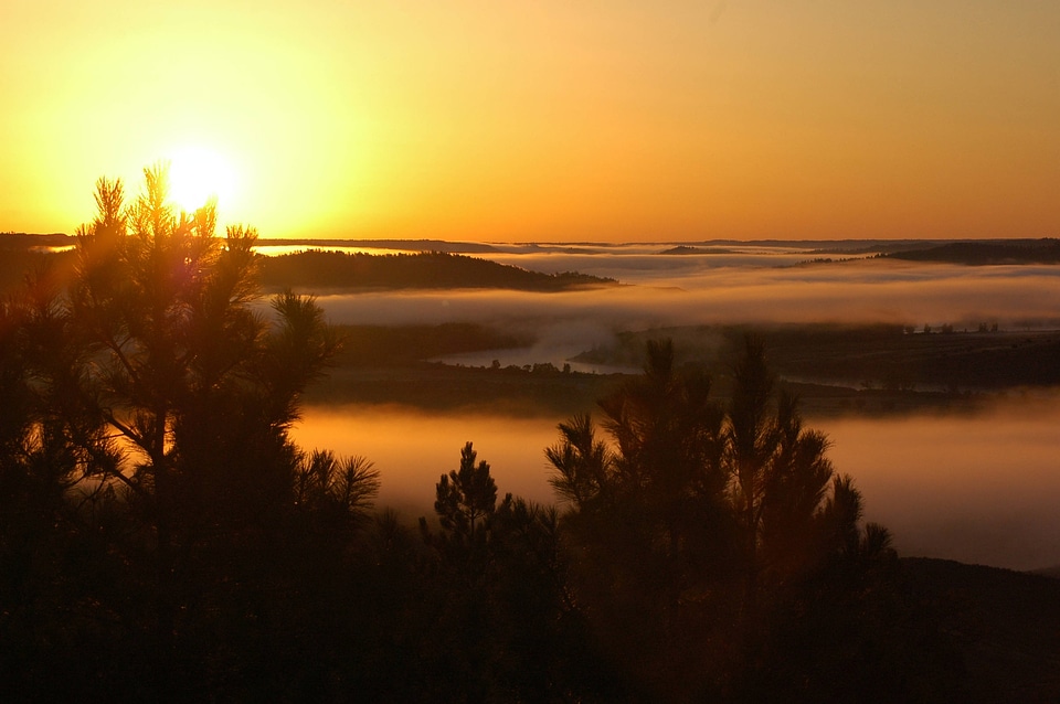 Sunrise on the Missouri River Valley