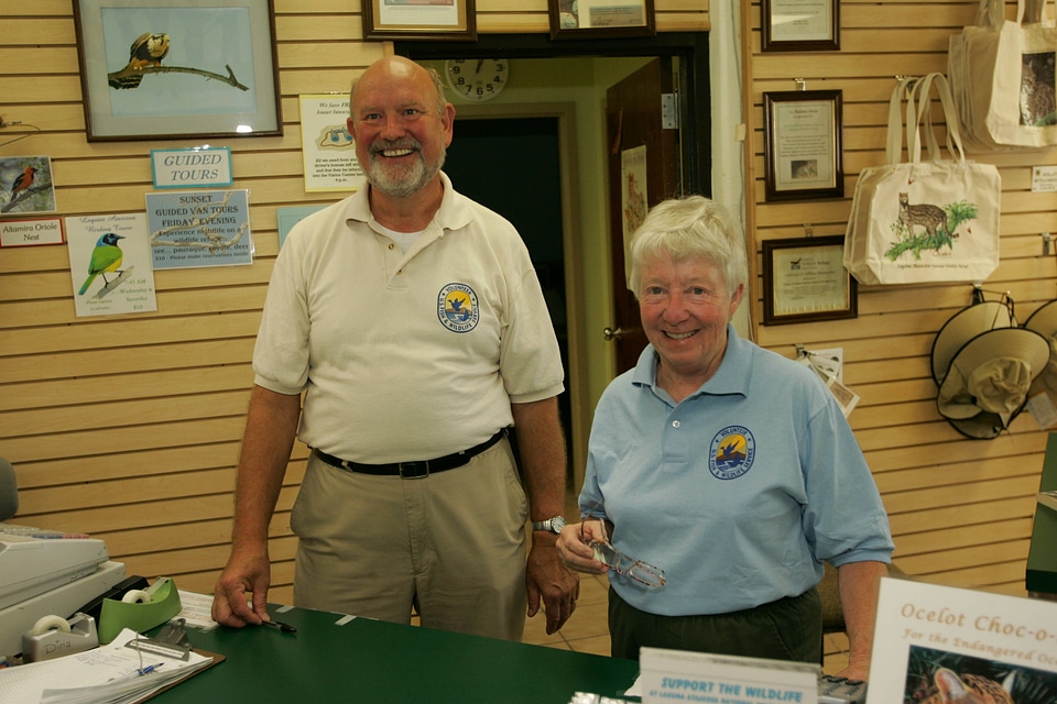 Volunteers at the visitor center located at Laguna Atascosa National Wildlife Refuge