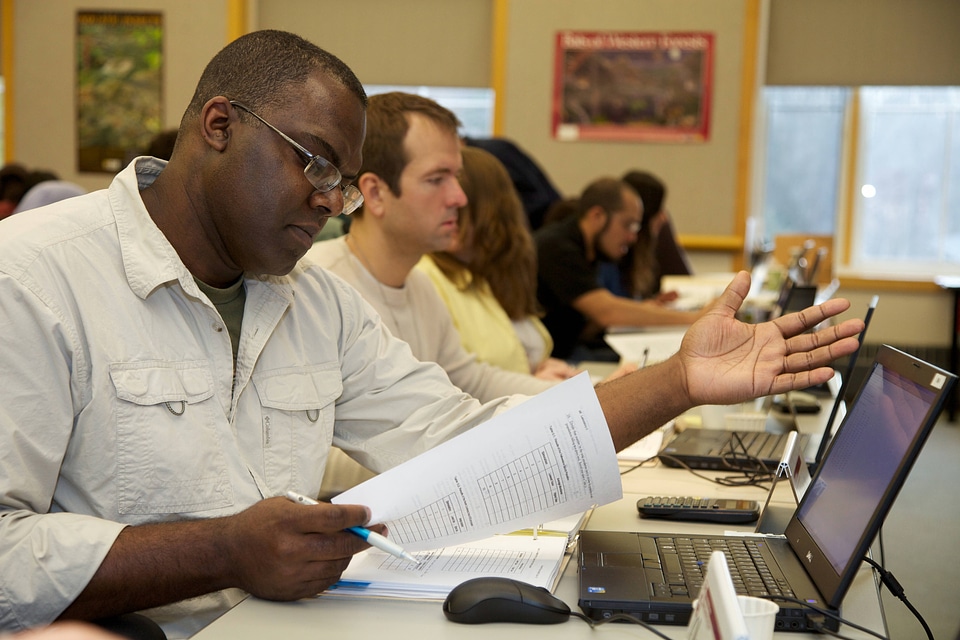Applied Landscape-Scale Conservation Biology class at NCTC-1