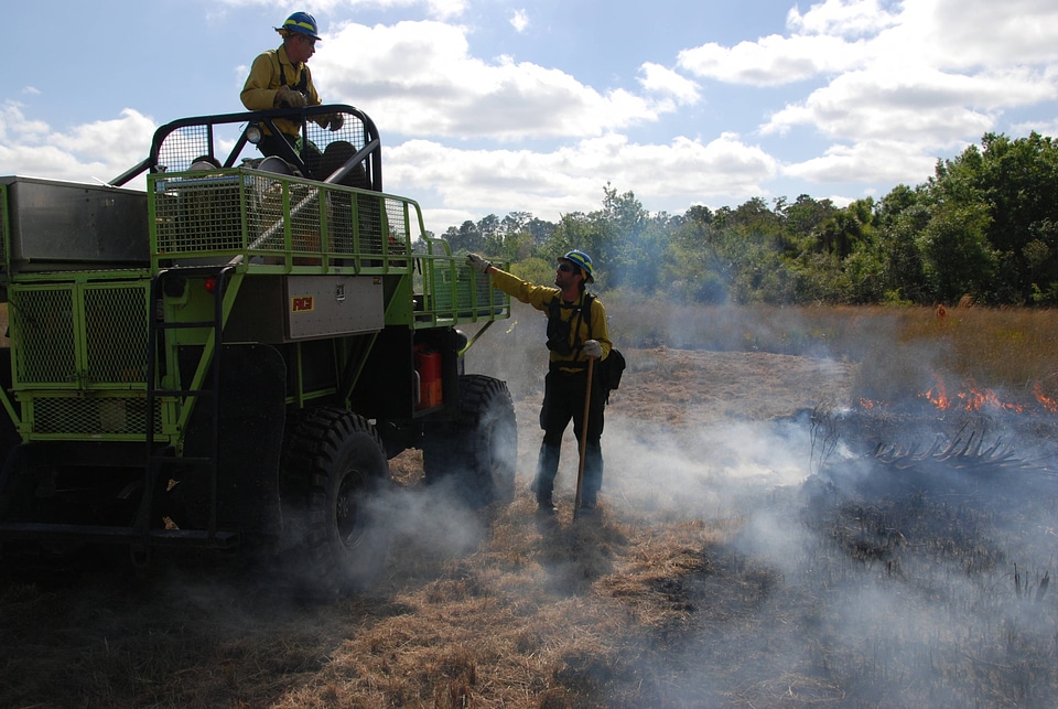 Equipment used for prescribed burn