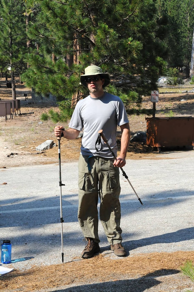FWS photographer, Ryan Hagerty, ready for a hike