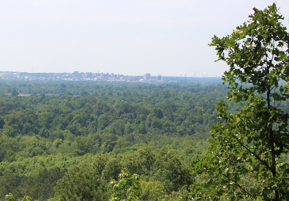 View of Macon from Brown's Mount at Piedmont National Wildlife Refuge