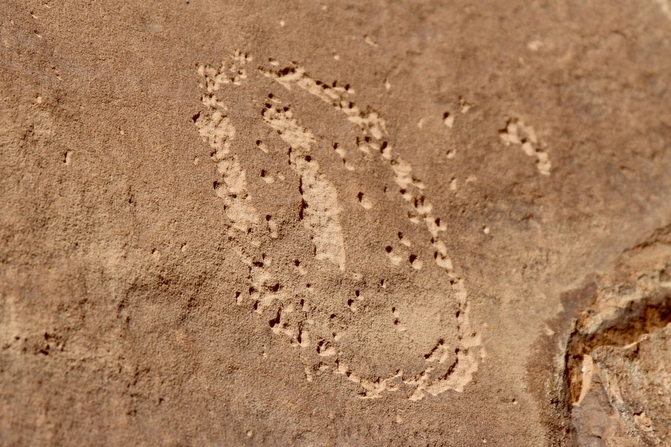 Native American rock carvings