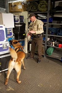 Law enforcement with K-9-2