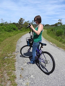 Cyclist captures photo on Wildlife Loop