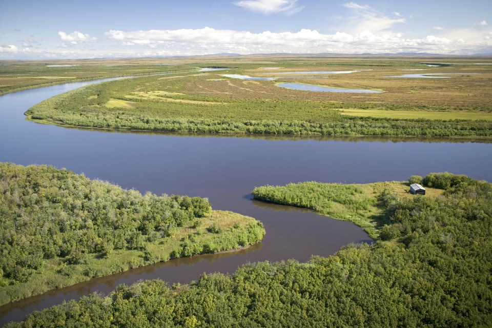 Aerial view of scenic landscape-3
