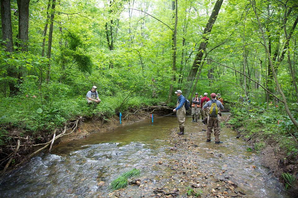FWS employees surveying and assessing rivers and streams-2