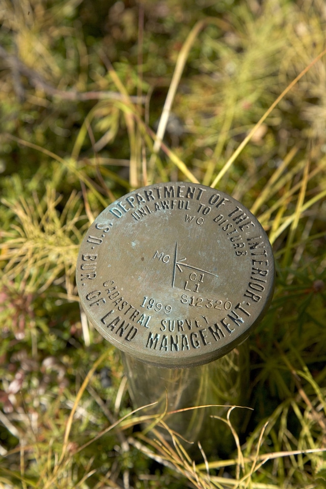 Bureau of Land Management (BLM) cadastral survey marker