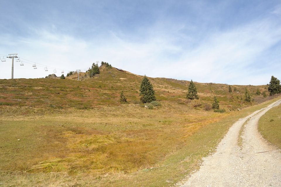 4 seat chair lift mountains hiking