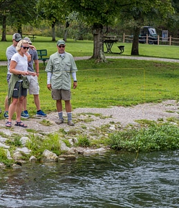 Fly fishing clinic on Hatchery Creek-2 photo