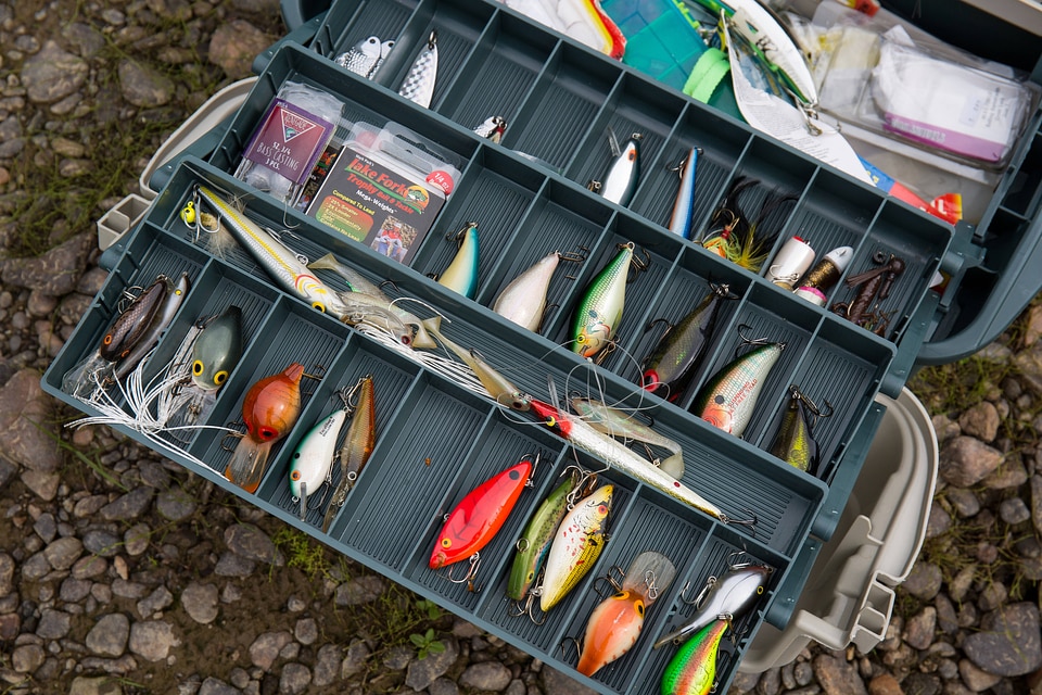 Tacklebox and fishing lures