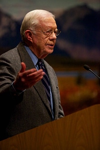 Jimmy Carter speaks at the Arctic National Wildlife Refuge 50th anniversary symposium-3