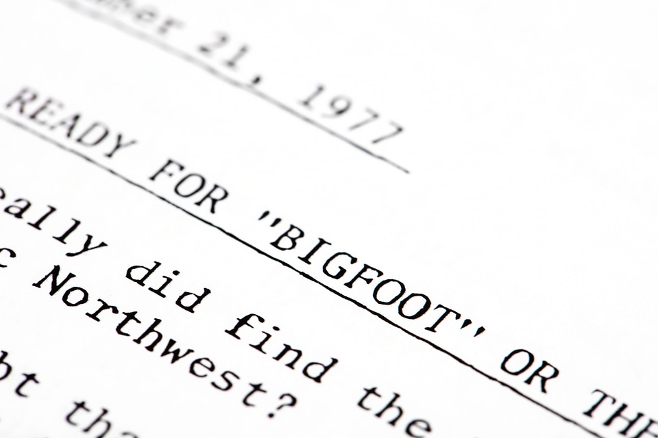 Bigfoot News Release