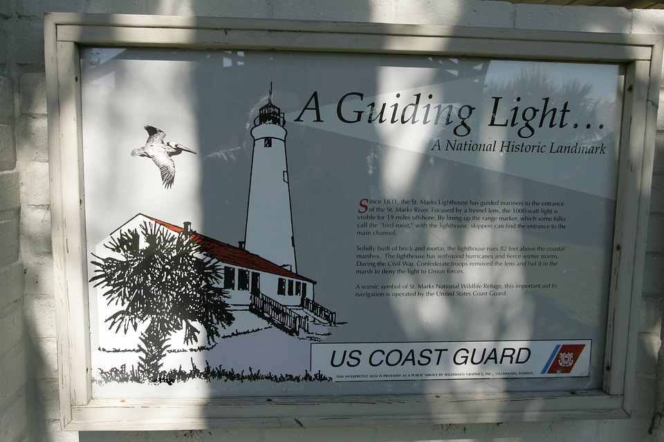 St. Marks National Wildlife Refuge Lighthouse sign