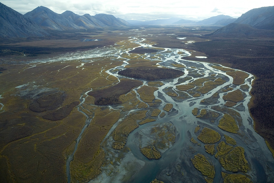 Mountain ranges and waterways