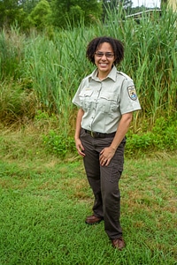 FWS Staff in front of marsh-5