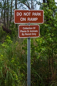 Prime Hook NWR parking and collecting signs
