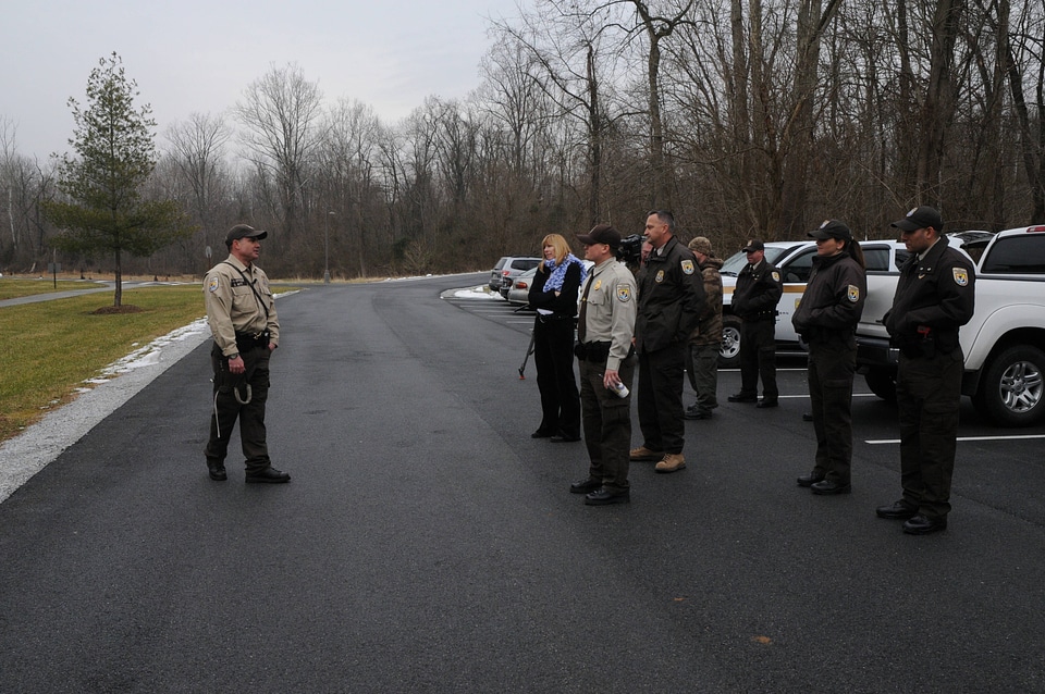 Law enforcement officers at NCTC for K-9 training