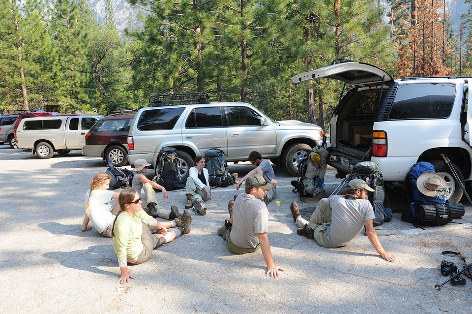 Getting ready to hike Center Basin