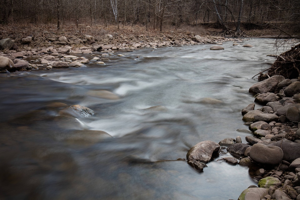 Fly fishing at Seneca Creek