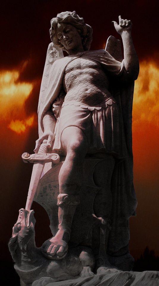 Cemetery religion sculpture