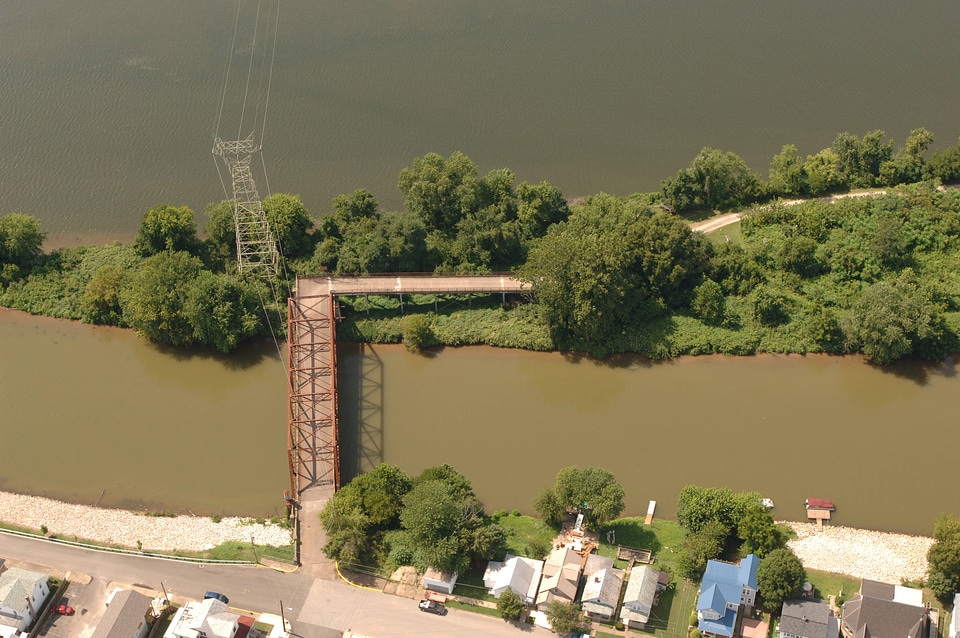 Bridge and power line