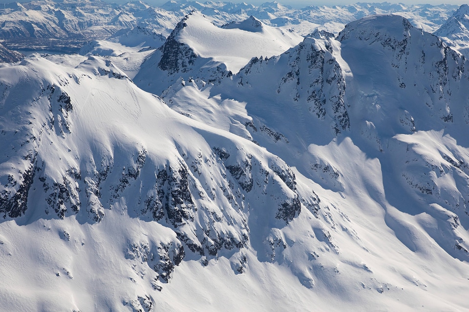 Main mountain range of Kodiak Island