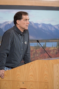 Dan Ashe speaking at the Moving Friends Forward Conference