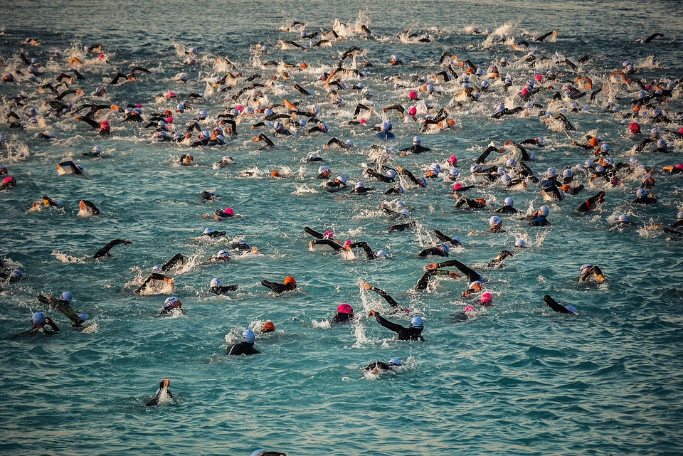 Swimming people dimension