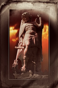 Cemetery religion sculpture