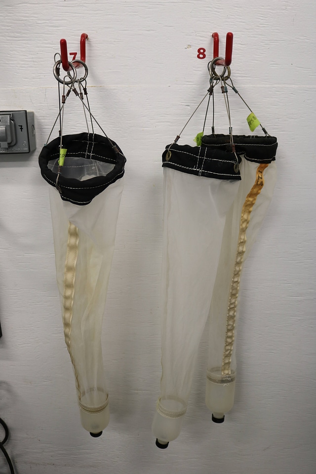 Plankton net on recirculating propagation system-1